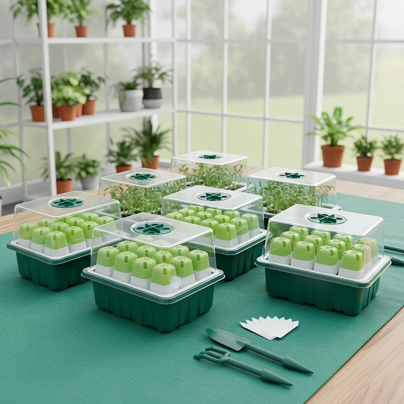 1Set Kit Germinasi Rumah Kaca  - Humidity Dome Kit ulasan dan harga